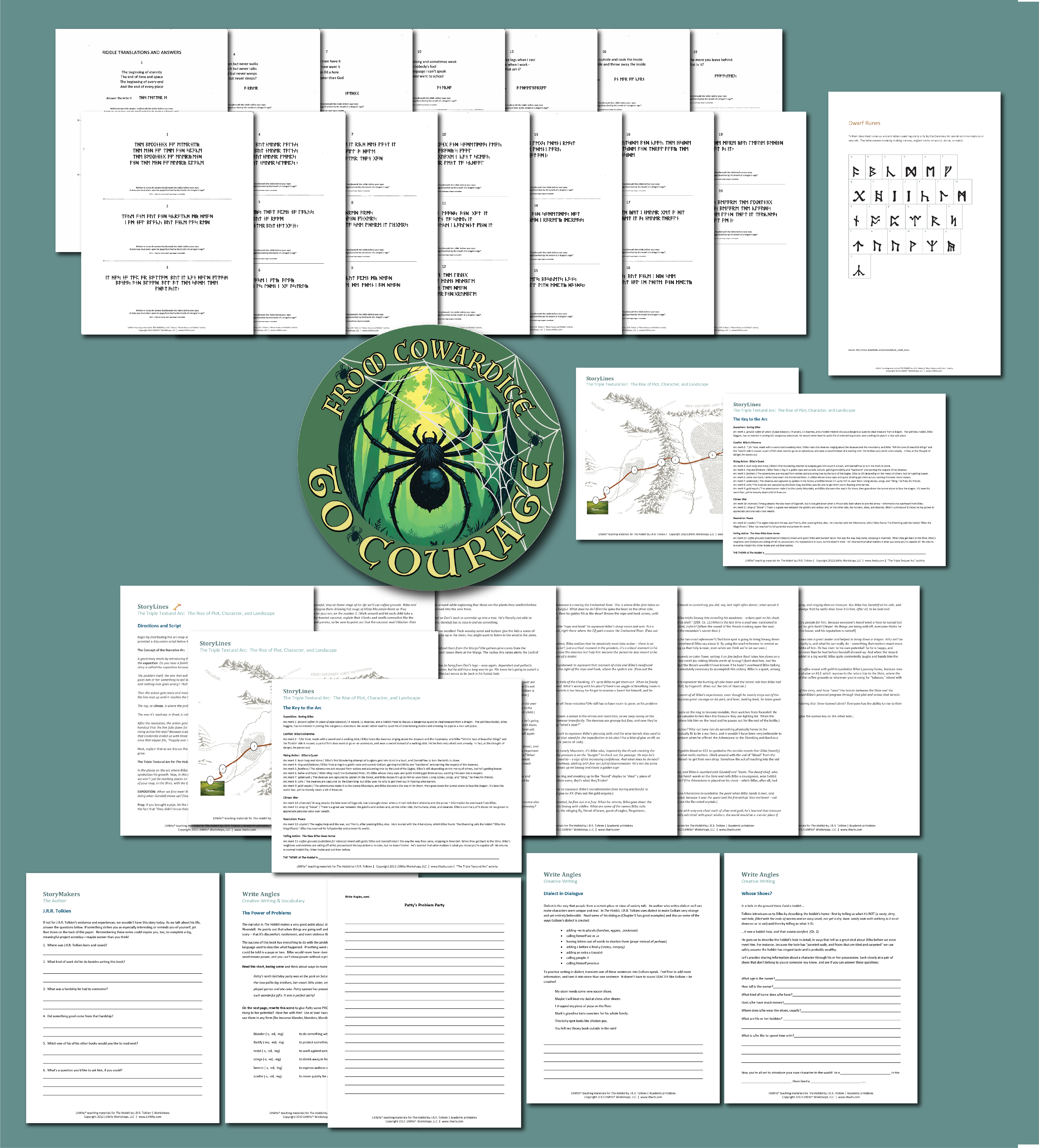 Preview of LitWits Printables for THE HOBBIT