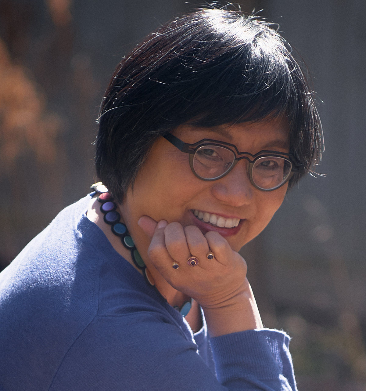 Photo of Linda Sue Park, author of A SINGLE SHARD - from her website bio by permission