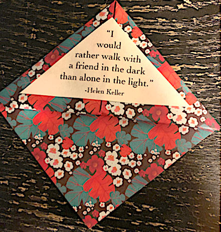 A Victorian friendship bookmarker like Diana Barry's gift to ANNE OF GREEN GABLES - a LitWits creative teaching idea