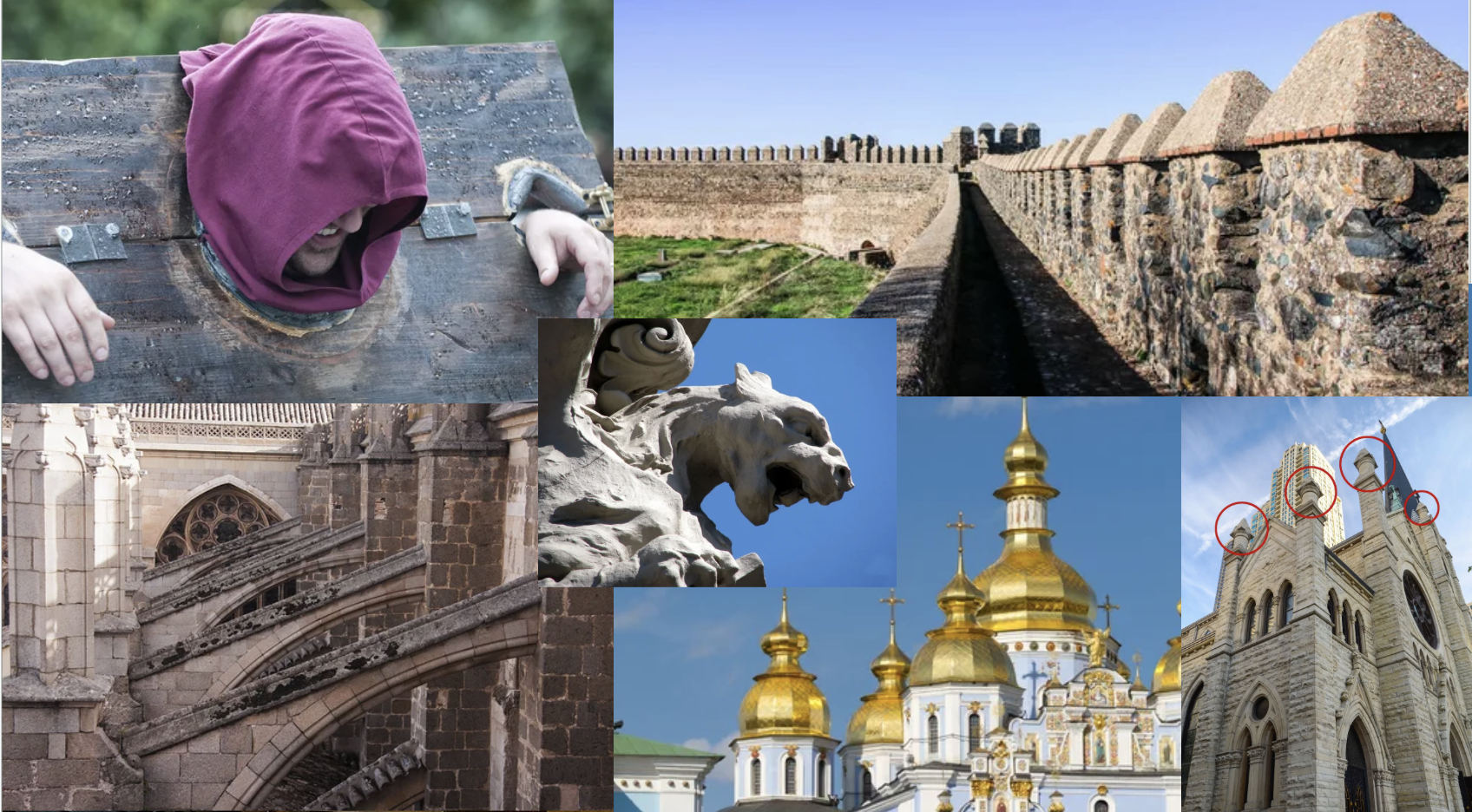 Gothic and medieval architecture terms as vocabulary words - LitWits creative teaching idea for THE TRUMPETER OF KRAKOW by Eric P. Kelly