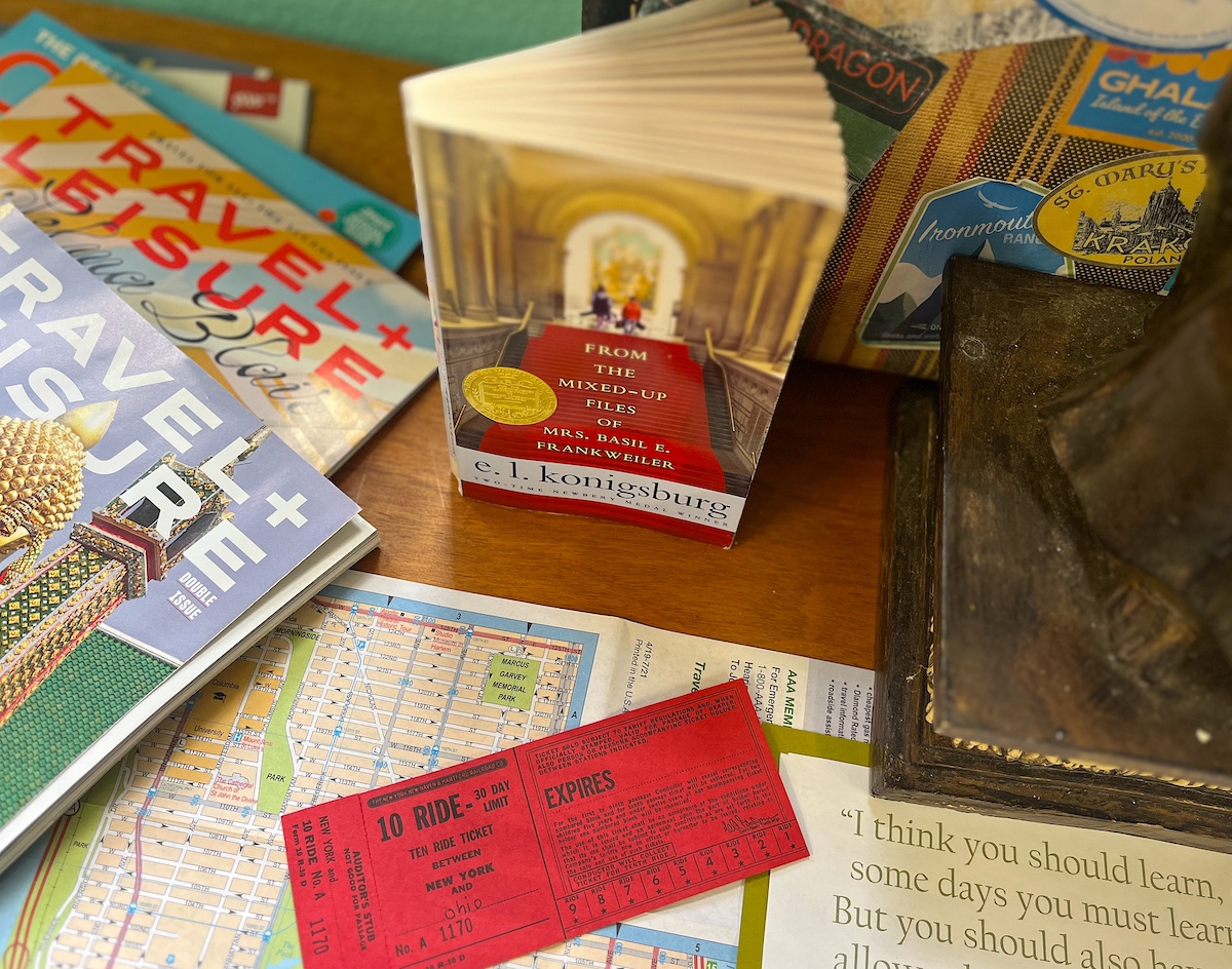 Activity ideas for teaching FROM THE MIXED-UP FILES OF MRS. BASIL E. FRANKWEILER by E.L. Konigsburg - story prop ideas for engaging kids ages 8-12