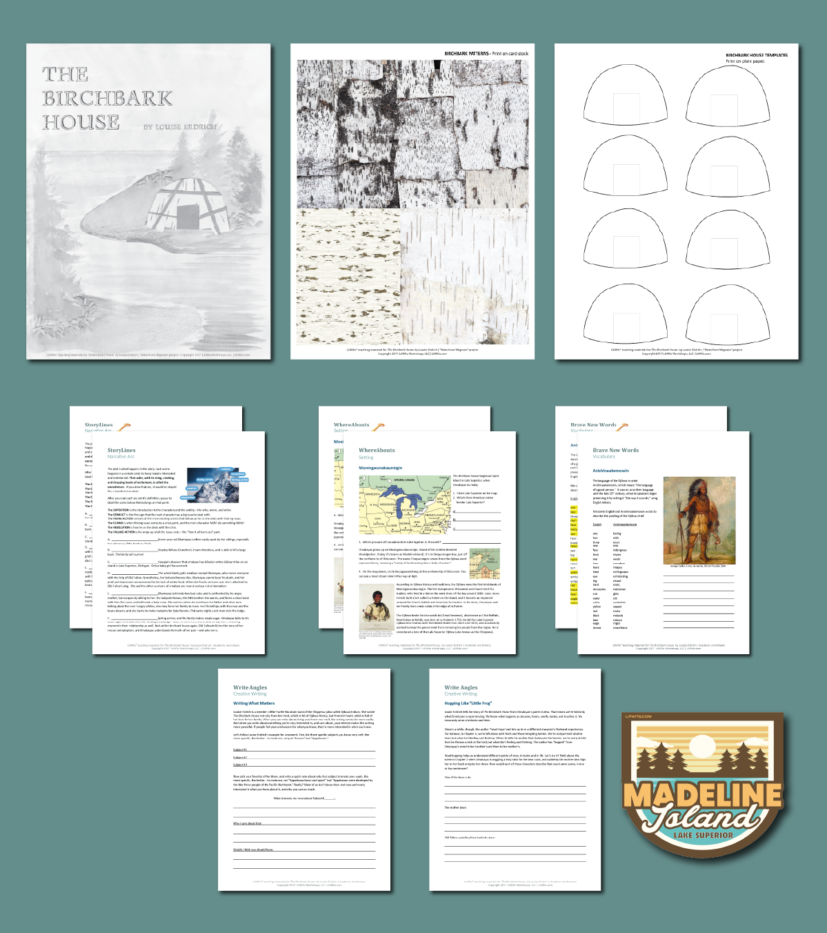 Preview of LitWits printables set for ALL-OF-A-KIND FAMILY by Sydney Taylor- activity printables and worksheets 