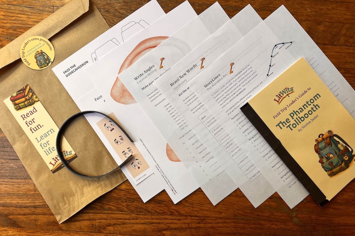 The teacher's "extra provisions" packet, from the LitWits Kit for THE PHANTOM TOLLBOOTH