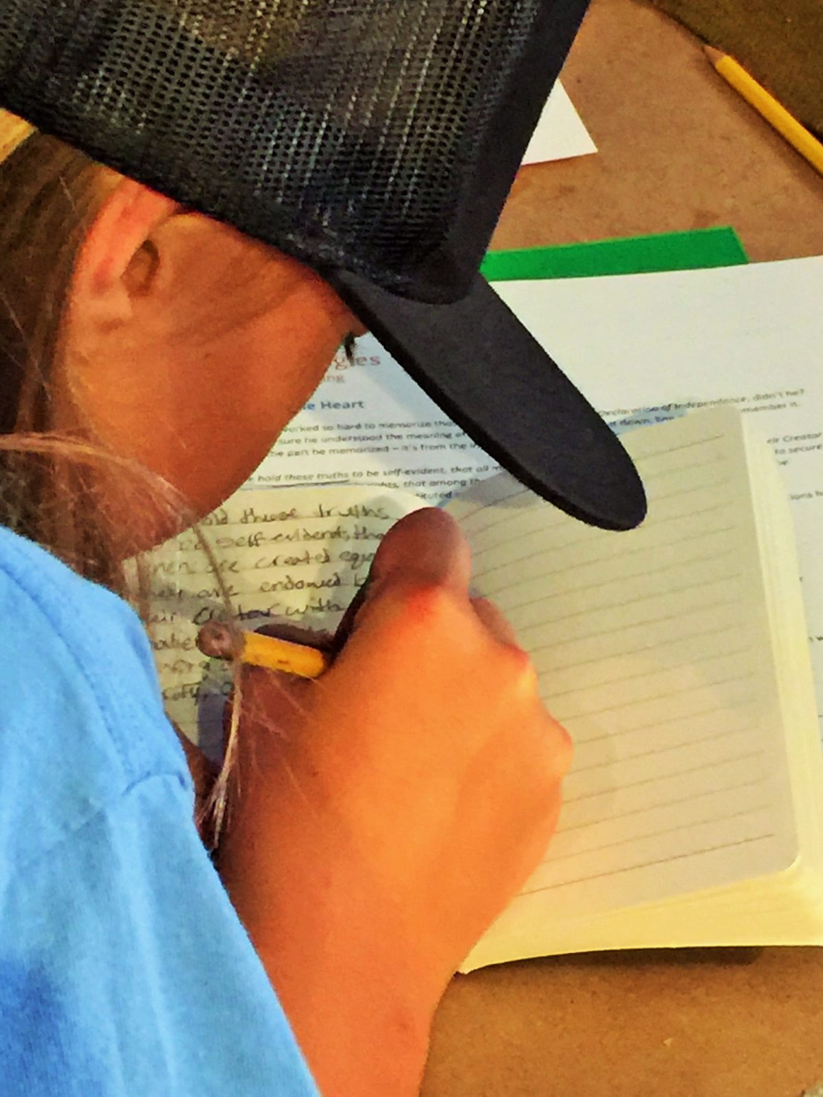 Rewriting the preamble to the US Constitution, as Francisco Jiménez did - a creative idea for teaching THE CIRCUIT, from LitWits Workshops