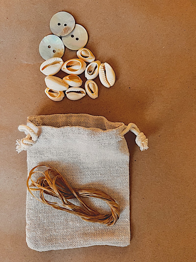 Supplies for one of LitWits creative teaching ideas for ISLAND OF THE BLUE DOLPHINS by Scott O'Dell