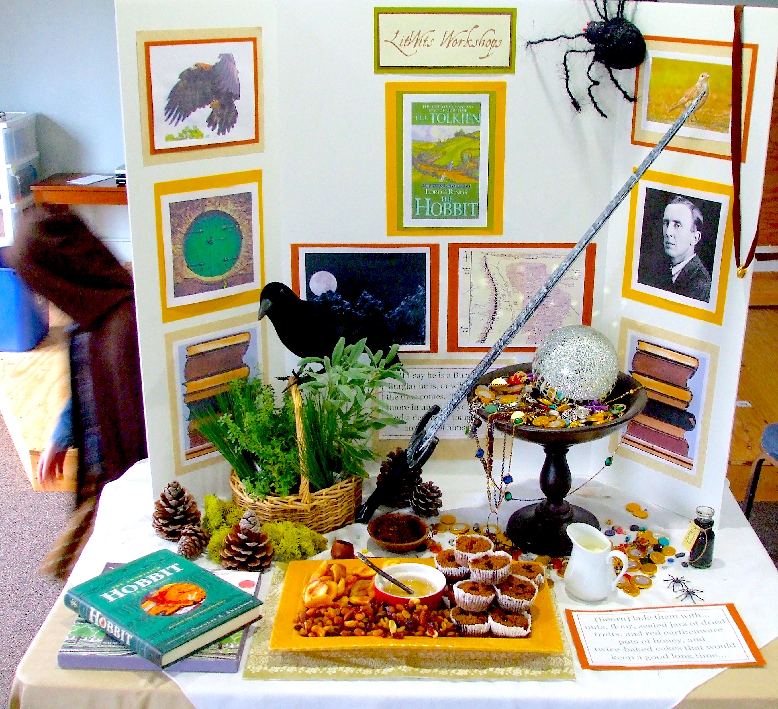 Sensory story props from THE HOBBIT by J.R.R. Tolkien  - LitWits Workshops creative activities projects and worksheets for teaching