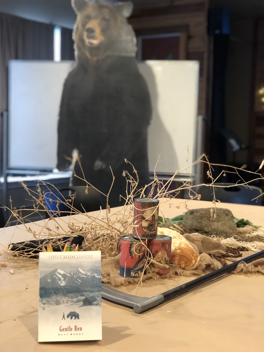 GENTLE BEN by Walt Morey - Props from the story - LitWits Workshops - fun reading activities for teaching 