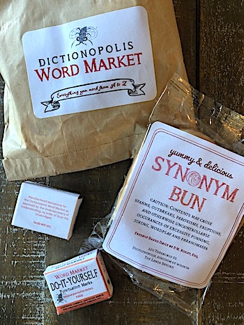 Activity featuring The Word Market from Norton Juster's THE PHANTOM TOLLBOOTH by Norton Juster - a creative teaching activity from LitWits Workshops